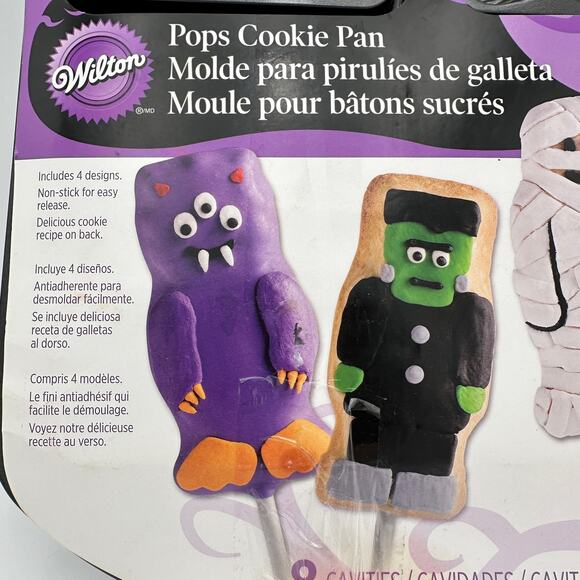 Cookie Pops Pan by Wilton Halloween Treats 4 Designs, 8 Cavities 2012 - Picture 2 of 4